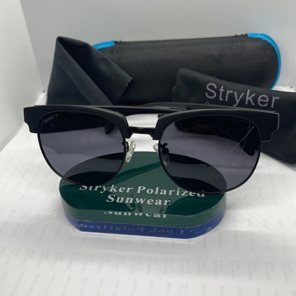 BNIB Stryker Popular UNISEX Club Master style Polarized lenses ST06219 - Picture 3 of 8